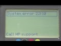 HP Designjet 500/800 System Error 22:10 Repair