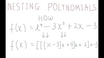Learn polynomial evaluation by Nesting