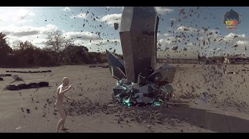 Tyflow ground rock emerging effect| Final render