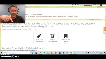 Using Rubrics and Marking Guides in Moodle