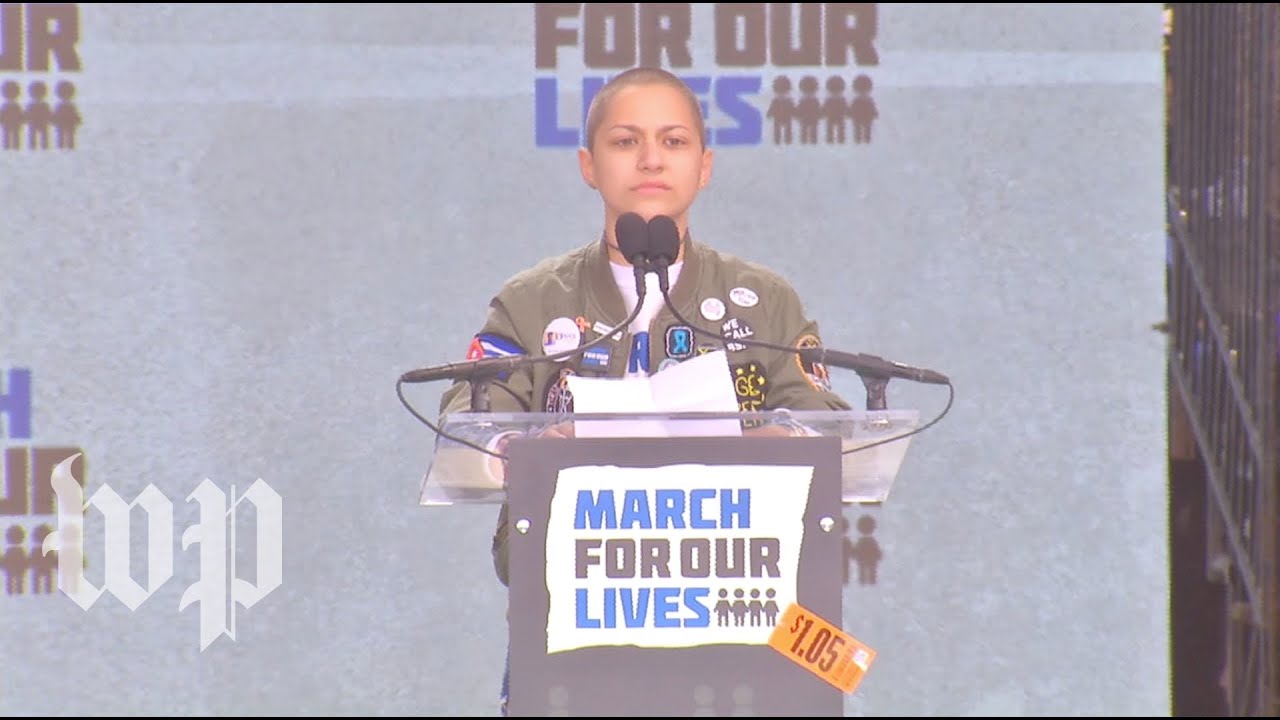 Six Minutes And Twenty Seconds Emma Gonzalez Delivers Speech At