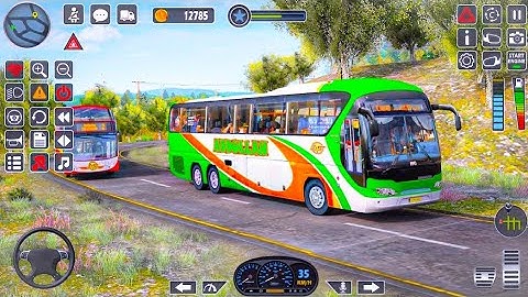 City Coach Bus Driving Game - 3D Simulator Bus Game - Android Gameplay