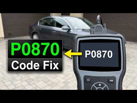 How To Fix P0870 Code - Transmission Fluid Pressure Sensor Issue