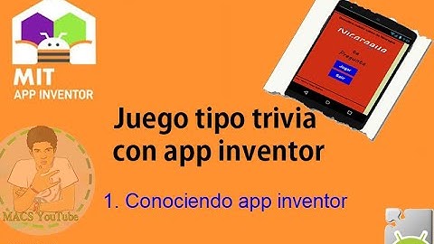 Juego tipo Trivia con app inventor 1/10 (Introducción ) || MACS YT