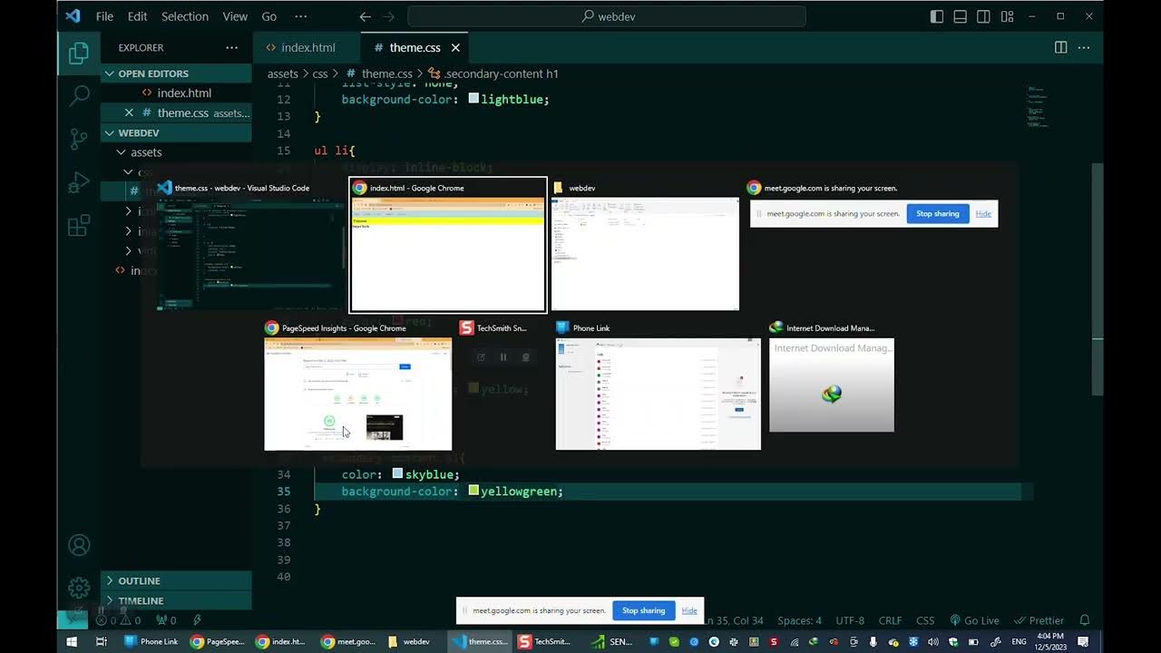HTML/CSS/JavaScript (maxwidth, classes) Class 05 YouTube