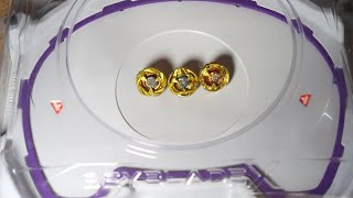 Beyblade X Triple Battle! Gold Night Shield vs Gold Hells Scythe vs Gold Leon Claw screenshot 2