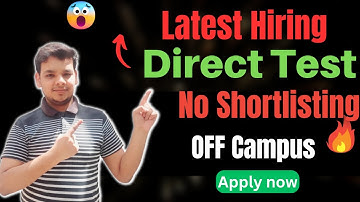 2024 Batch Hiring | 2025 Batch Hiring | Latest Hiring 2023 | OFF Campus Job Drive | Freshers