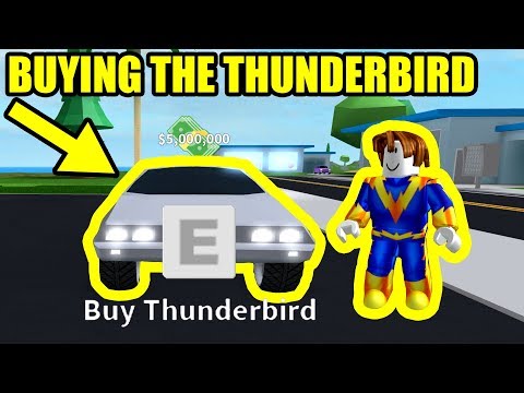 Getting The 5 Million Thunderbird Flying Car Roblox Mad City Youtube - getting the 5 million thunderbird flying car roblox mad city