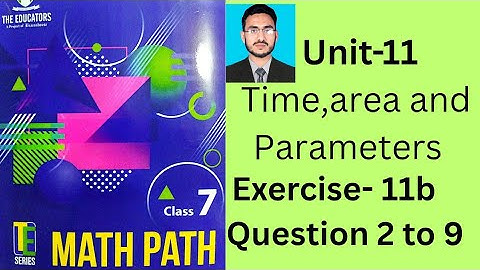 Class 7 math path exercise 11b Question 2 to 9 | math path grade 7 exercise 11b|circumference, area 