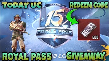 Today New Redeem Code Get Free UC In Pubg Mobile | New Redeem Code | Pubg Redeem Code Today