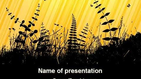 Free Grass PowerPoint Template by PoweredTemplate.com