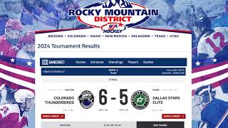2024 Rocky Mountain District 13O Tier 1 championship Colorado Thunderbirds AAA goalie highlight