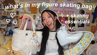 my figure skating ESSENTIALS ⛸️ what's in my skating bag, rink bag, activewear, and off-ice recs