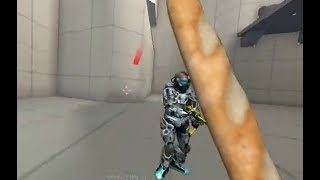 Uberstrike Gameplay (ft Sorcierblack brags before getting killed by noob)