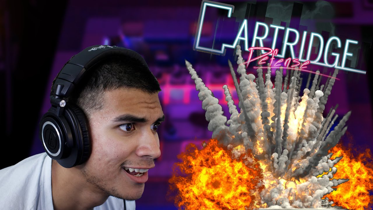 CARTRIDGE DEFENSE.. BIG BRAIN SKILL | INDIE GAME SHOWCASE