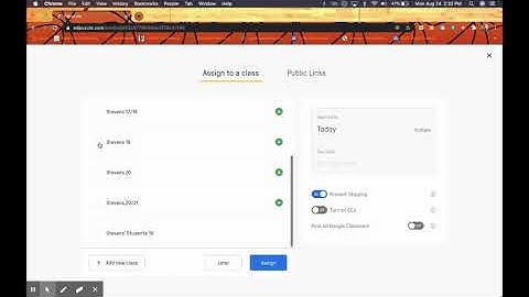 Assign Edpuzzle to Google Classroom
