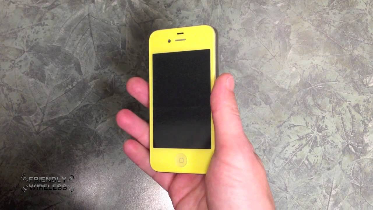 Full Yellow iPhone 4 Conversion - YouTube