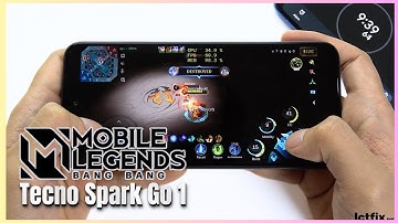 TECNO SPARK Go 1 Mobile Legends Gaming test MLBB | Unisoc T615, 120Hz Display