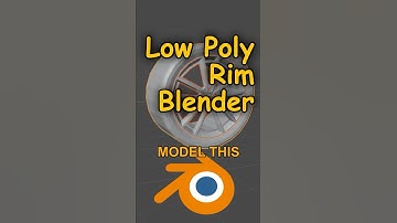 Model A Low Poly Rim In Blender #blender #lowpoly #tutorial #3dmodeling #howto #lowpolyart #roblox