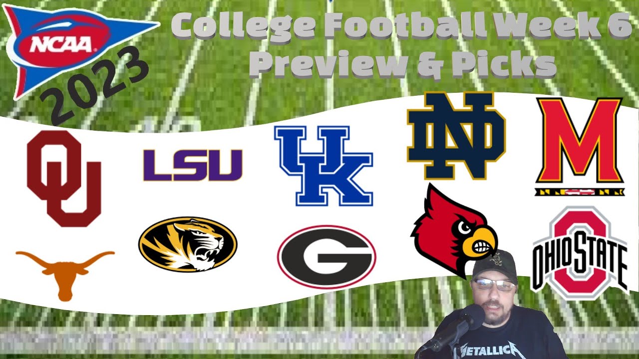 2023 College Football Week 6 Preview & Picks - YouTube