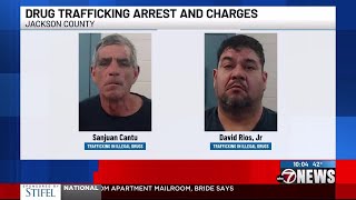 Two men arrested in Jackson County for allegedly trafficking drugs through area
