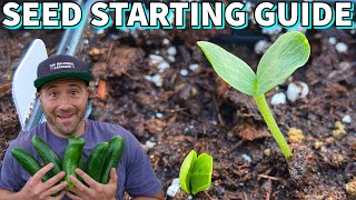 The ULTIMATE GUIDE To Growing CUCUMBERS, SQUASH & MELONS From Seed