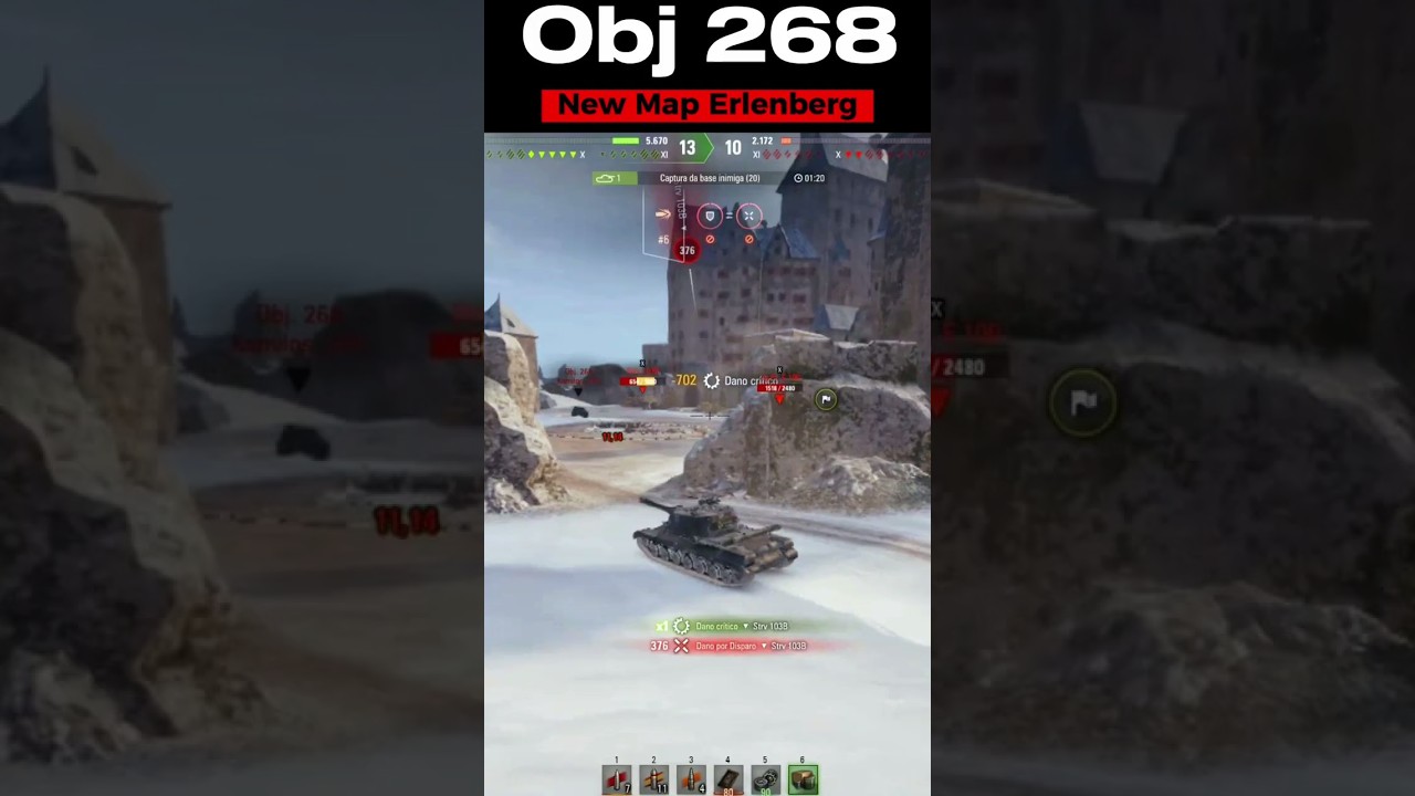 Obj 268 - New Map Erlenberg 🔥 World of Tanks