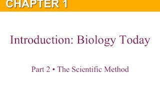 Chapter 1 Part 2 Scientific Method