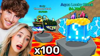 Caylus Gave Me 100 AQUA LUCKY BLOCKS.. Net Worth