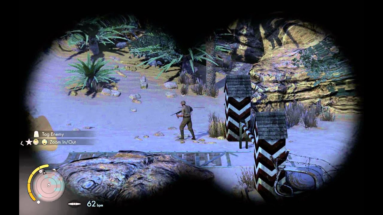 Sniper Elite 3 - Chap 2 Gaberoun: Mission Loadout, Relocation Bar Tutorial, Intestine Shot, Letter