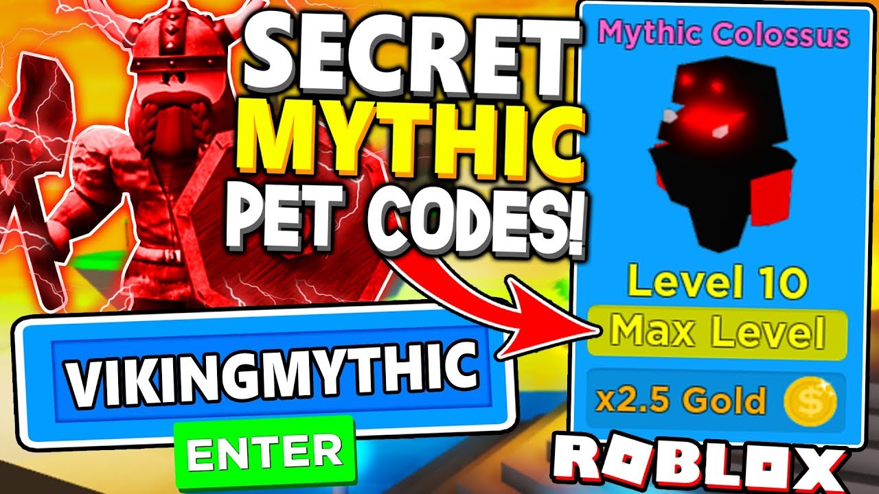 SECRET MAX LEVEL MYTHICAL PET CODES IN VIKING SIMULATOR Roblox