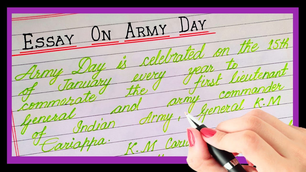 essay on army day