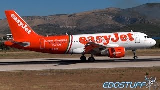 EasyJet 'Linate - Fiumicino Per Tutti' - Airbus A319-111 G-EZIW - Landing at Split airport SPU/LDSP EasyJet 'Linate - Fiumicino Per Tutti' - Airbus A319-111 G-EZIW - Landing at Split airport SPU/LDSP