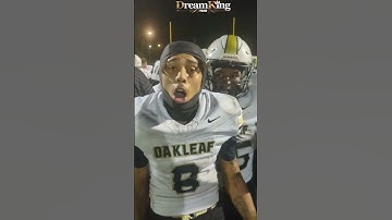 Oakleaf Knights dancing and celebrating after 45-41 win vs Ed White Commanders