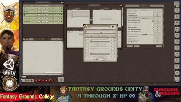 FGC Presents: Fantasy Grounds A-Z Episode 9 "The Party Sheet!"