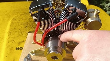 1/5 scale #Harley R33 Evolution vtwin 4.2cc hobby model gas engine - NEW micro spark plugs! 2023