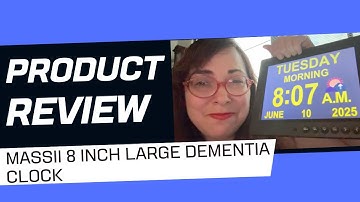 MASSII 8 Inch Large Dementia Clock REVIEW!