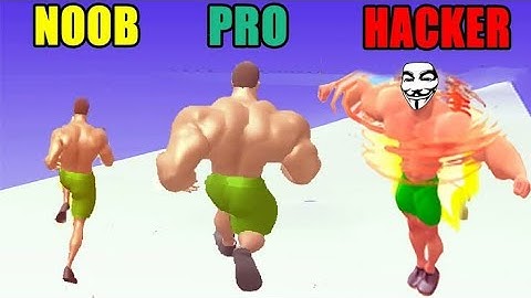 NOOB vs PRO vs HACKER in Muscle Rush