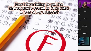 How I from failing to get the highest grade overall in CSEC in one of my subjects?