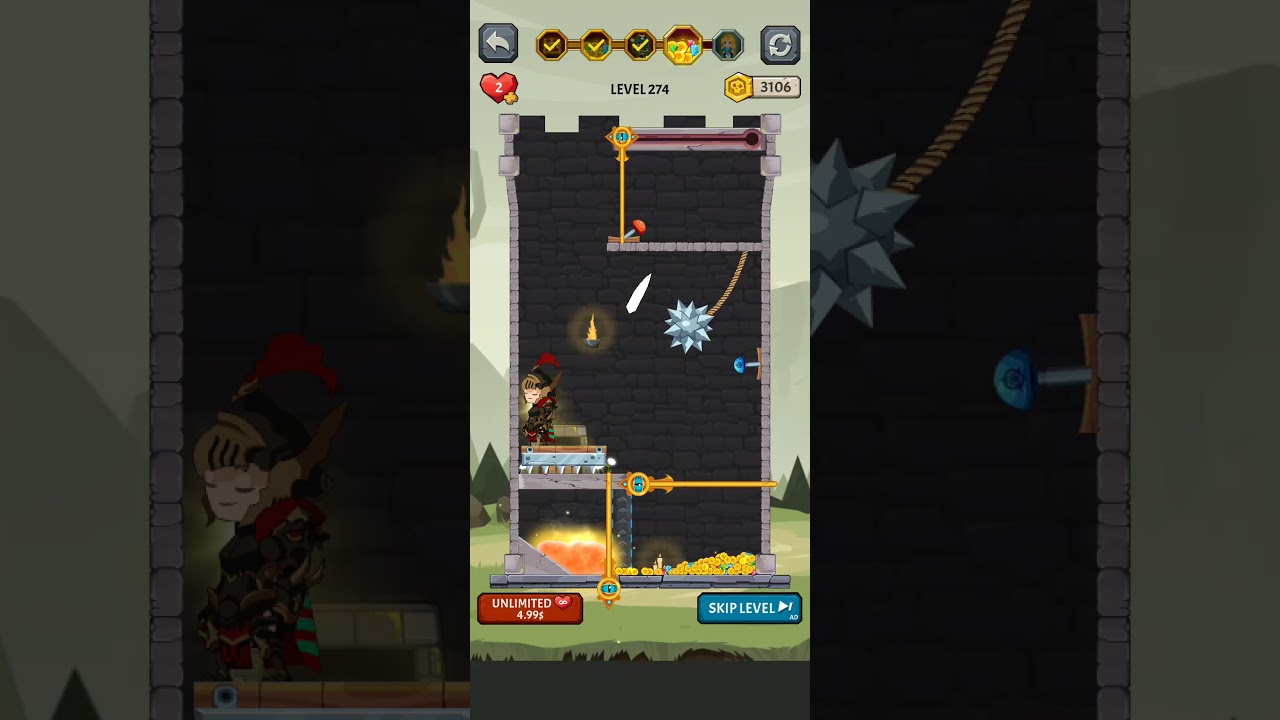 How to Loot - Pin Pull & Hero Rescue / Level 274 / Solution / Azura Global / Android iOS