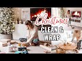 🎄 FESTIVE COSY SPEED CLEAN WITH ME UK 2021 + WRAP WITH ME | CHRISTMAS CLEANING MOTIVATION