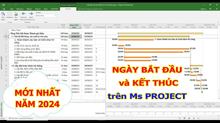 Lỗi chỉnh ngày bắt đầu trong project 2010 năm 2024