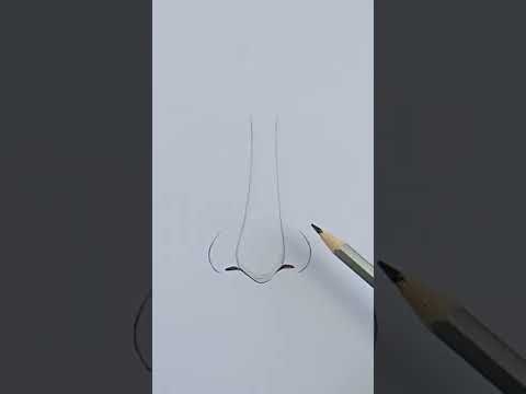 How to draw nose #shorts