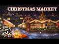 Christmas Market Ambience - 5 Hours Quiet Background Sounds & Music for Sleep, Study, Relaxation