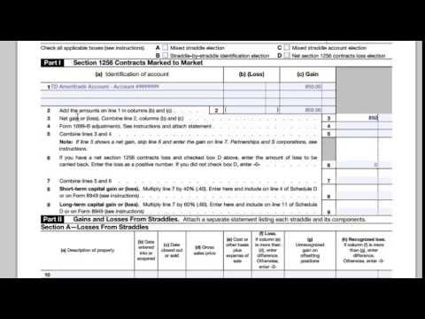 how to fill irs 6781 form youtube irs form 6781