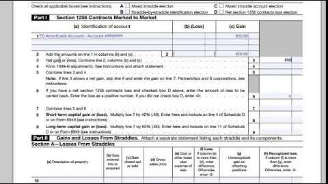 How to fill IRS 6781 Form