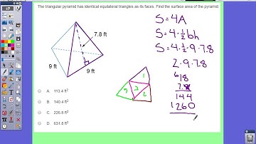 Lesson Quiz 7.7 - Surface Area of Pyramids