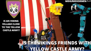 Viking Boat Near The Yellow Castle Army Is An Viking Village Close -- Thinking