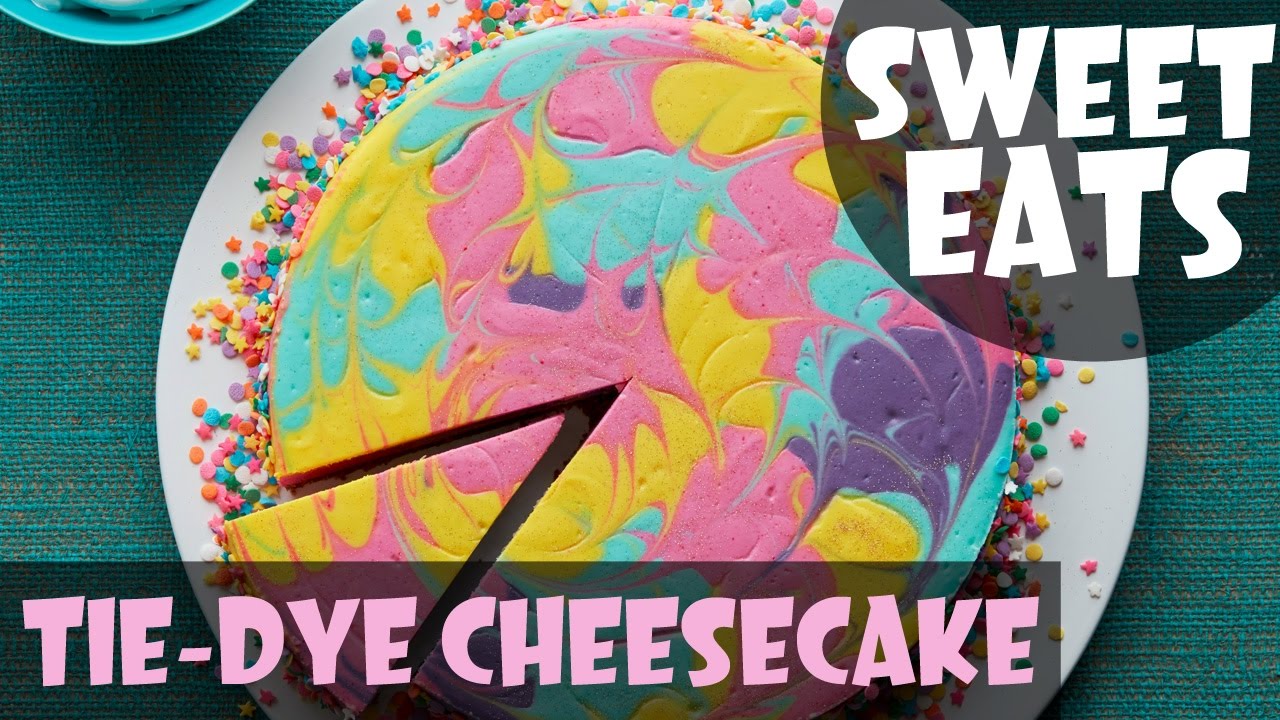 Psychedelic Tie-Dye Cheesecake | Food Network