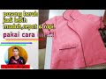 Cara cepat menjahit list klep sekaligus memasang kerah baju tidur model piyama